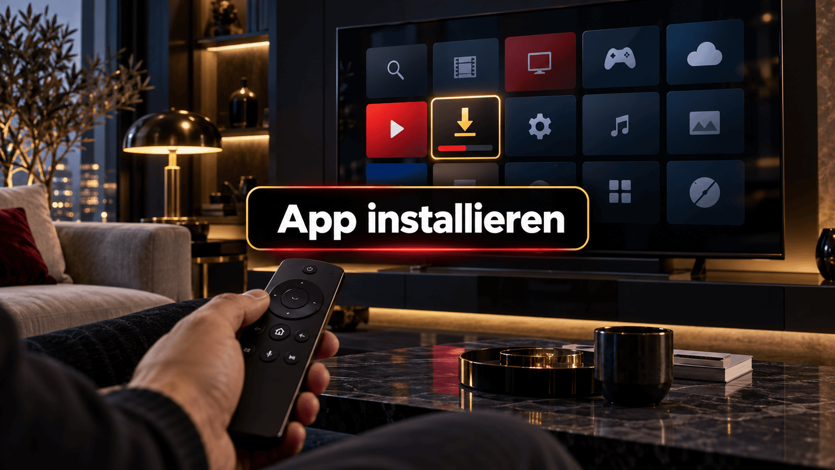IPTV App auf Samsung Smart TV installieren und öffnen