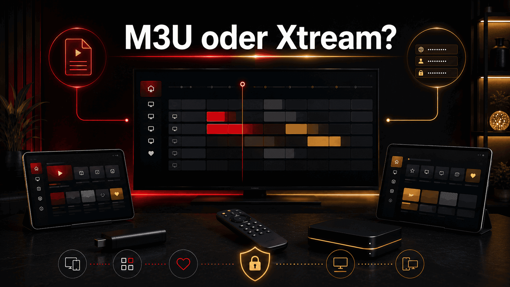 IPTV Player M3U Xtream Codes und EPG sicher vergleichen