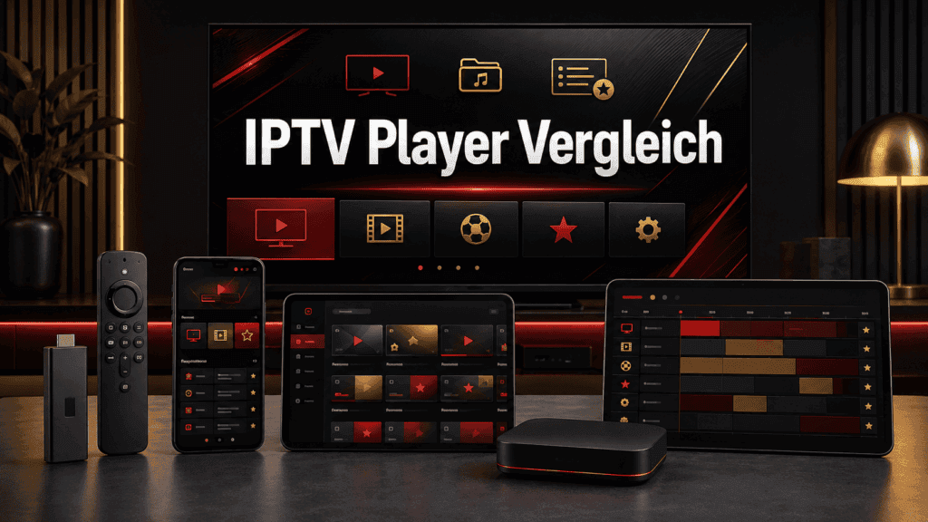 IPTV Player Vergleich Smarters IBO Player Pro und TiviMate auf Smart TV Fire TV und Smartphone
