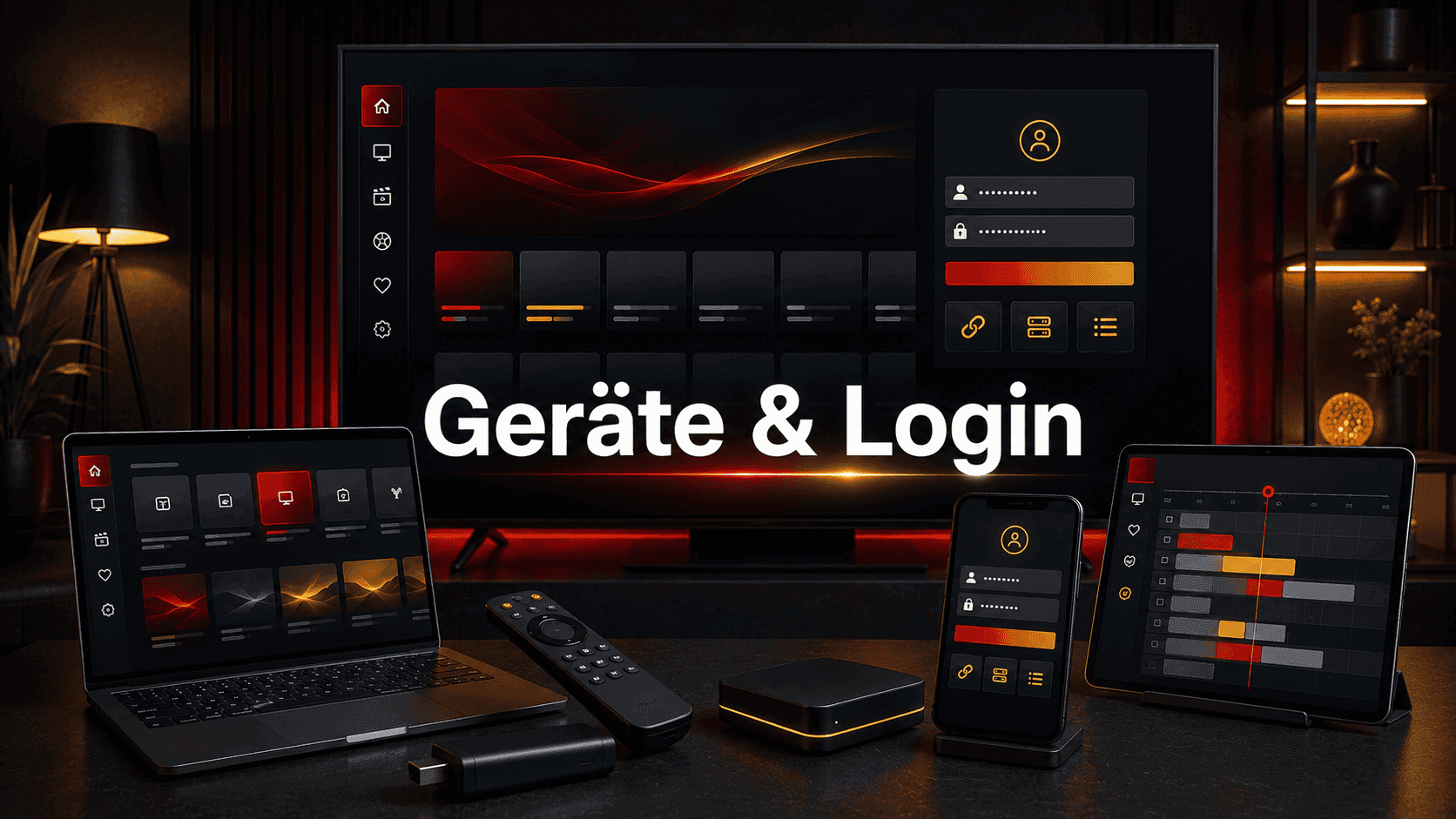 IPTV Smarters Pro Geräte Login M3U und EPG im Player Vergleich