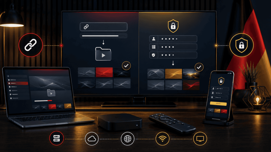 M3U oder Xtream Codes im IPTV Vergleich auf Smart TV und Smartphone
