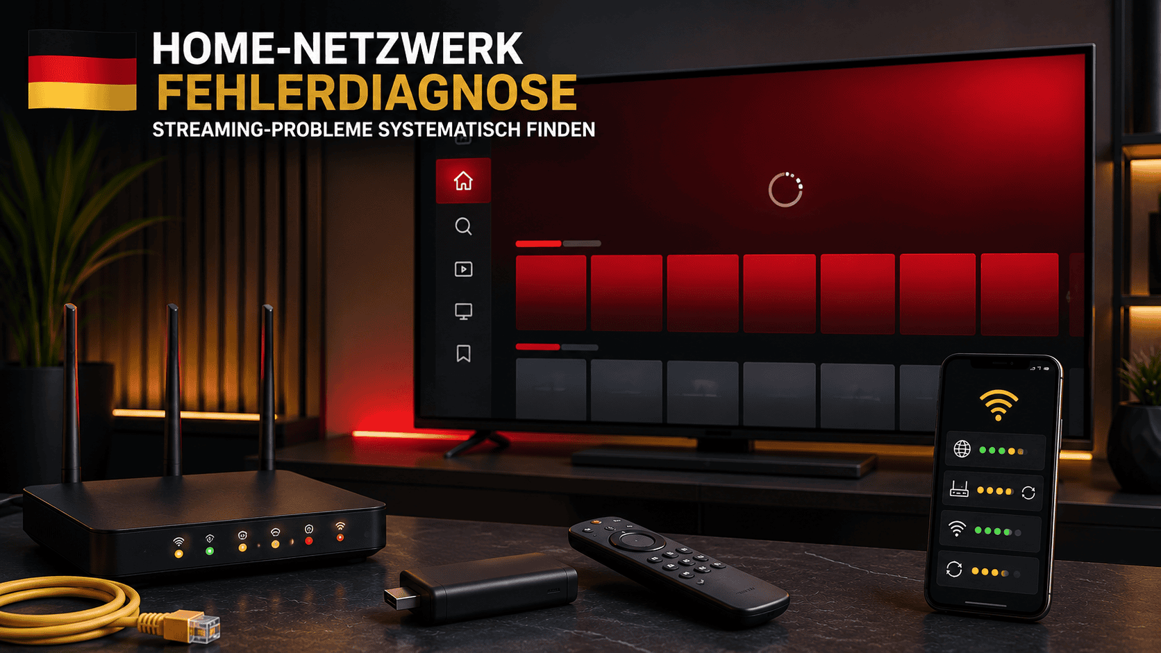 Netflix Fire TV Netzwerk WLAN und Router prüfen