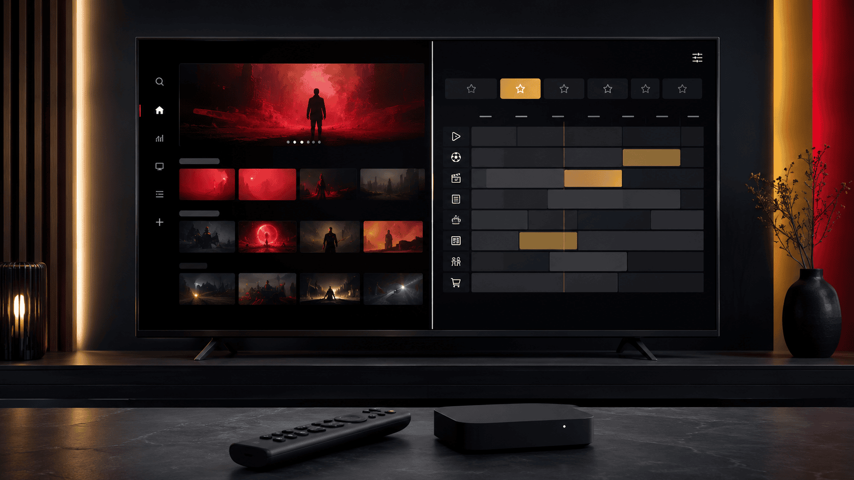 Netflix und IPTV als getrennte Dienste auf einem Fernseher