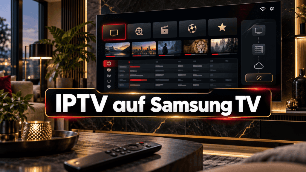 IPTV auf Samsung TV einrichten mit App M3U Xtream Codes und EPG